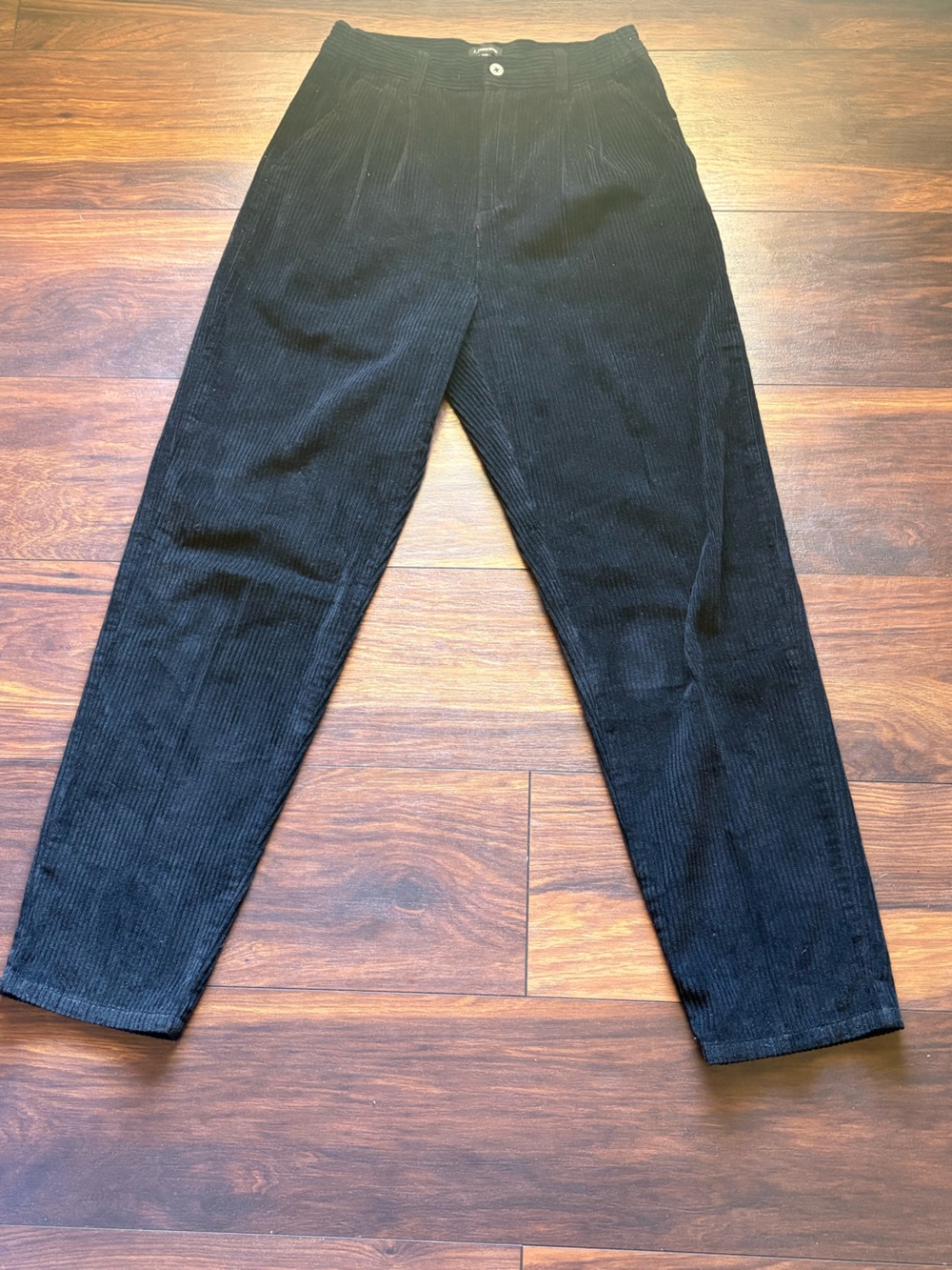 J Peterman Women corduroy trouser pants office casual Size 4 Black